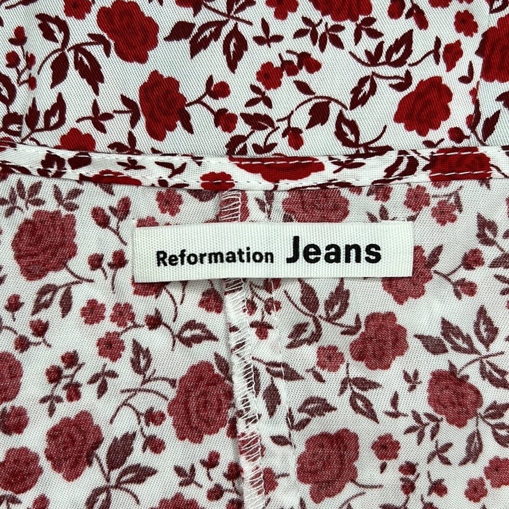 Reformation Brianne Eden Floral Wrap Mini Dress New Size Small - Picture 12 of 12